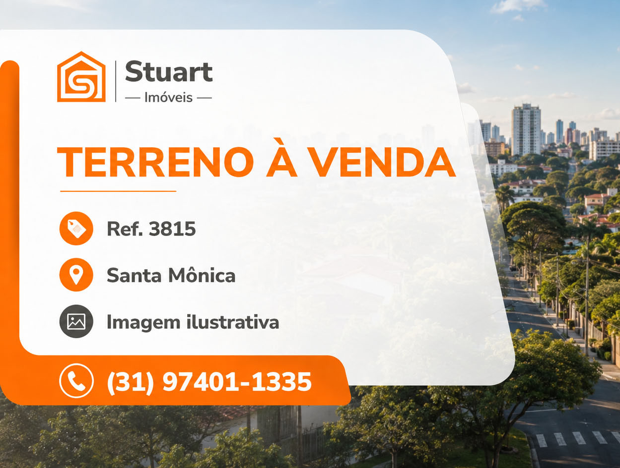 Lote com área total de 364m² no Santa Mônica!
