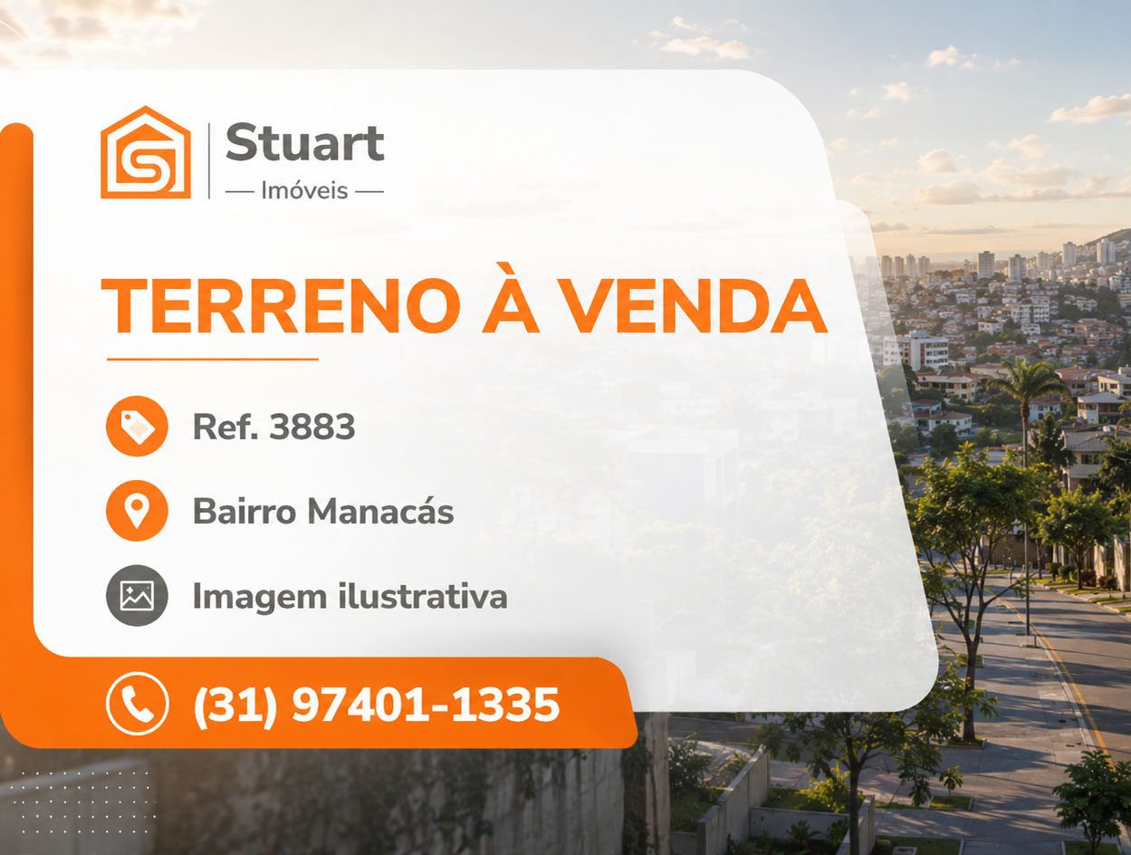 Lote à venda com 420m² Bairro Manacás - Pampulha