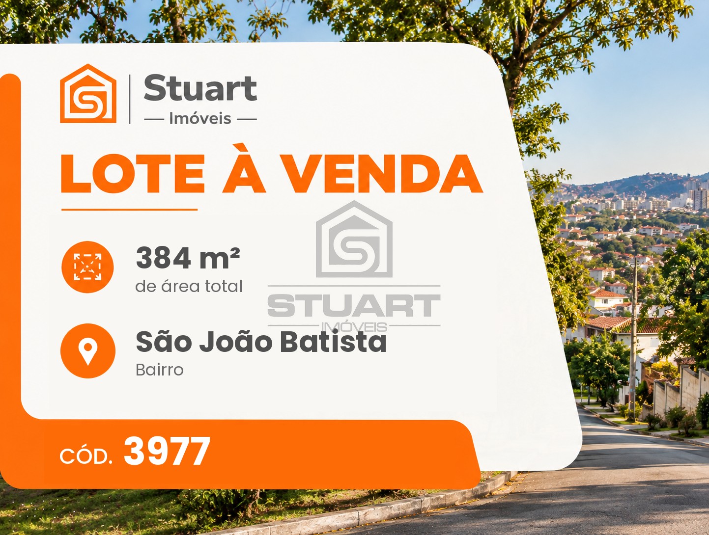 Lote de 384 m² no São João Batista!